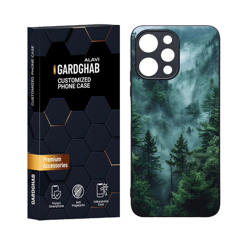 کاور گارد قاب علوی مدل دورژله ای منظره و طبیعت مناسب برای گوشی موبایل شیائومی Redmi 12 4G / 12 5G