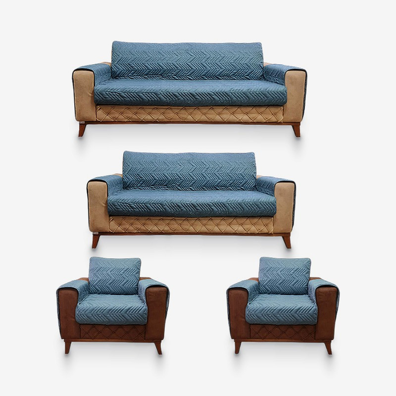 کاور مبل هفت نفره سندس مدل مارپیچ large کد F1052