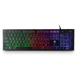 Beyond Gaming Keyboard Model BGK-2010 Membrane Switch, Full-Size, RGB Lighting