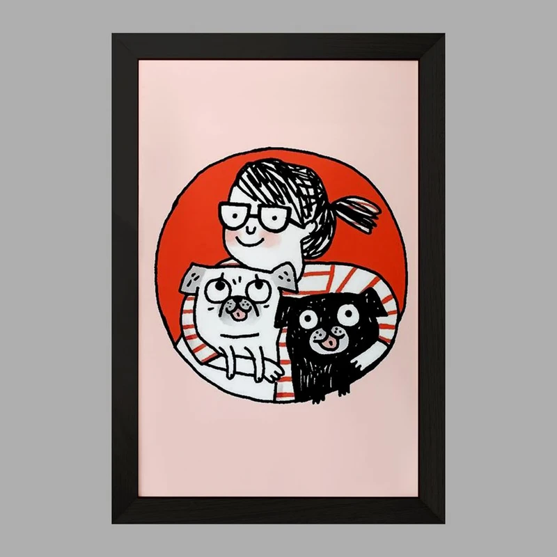 تابلو خندالو مدل حمایت از حیوانات کد 27371