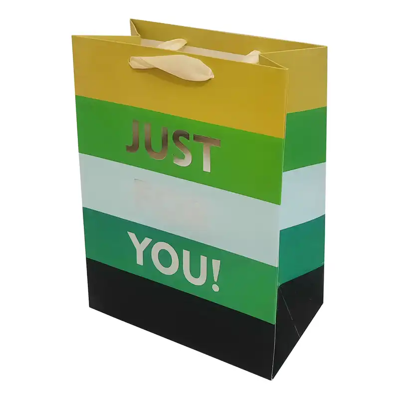 پاکت هدیه طرح راه راه مدل FUST FOR YOU کد 11100976