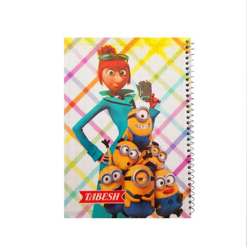 دفتر شطرنجی 50 برگ تابش مدل مینیون