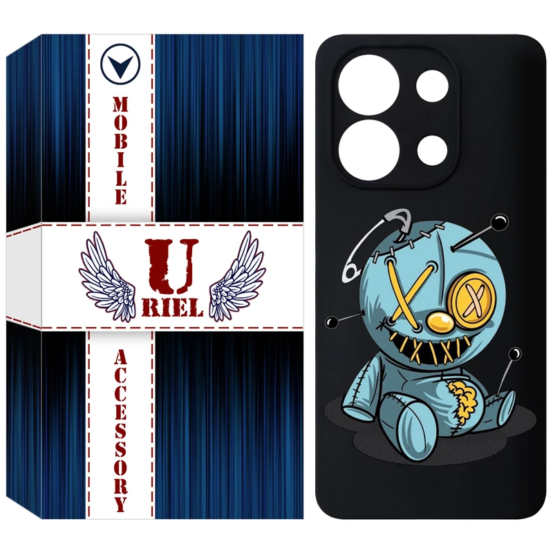 کاور یوریل قاب مدل KSH کد 68 طرح عروسک مناسب برای گوشی موبایل شیائومی Redmi Note 13 4G
