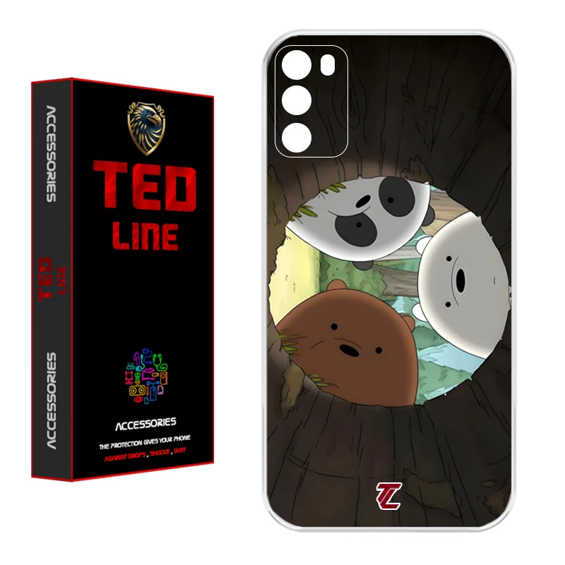 کاور تد لاین طرح خرسی کد 1101 مناسب برای گوشی موبایل شیائومی Poco M3