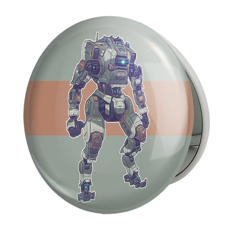آینه جیبی خندالو طرح بازی تایتان فال (Titanfall) مدل تاشو کد 32610