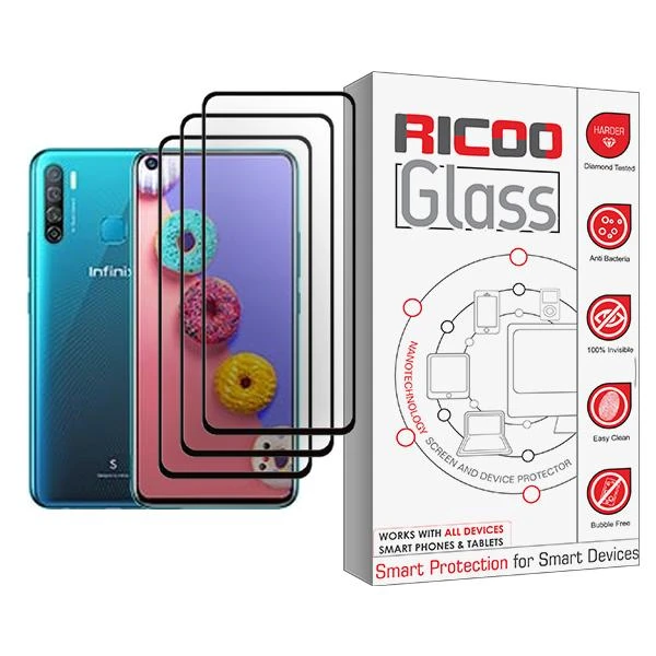 محافظ صفحه نمایش ریکو مدل Glass MIX003 مناسب برای گوشی موبایل اینفینیکس S5 بسته سه عددی