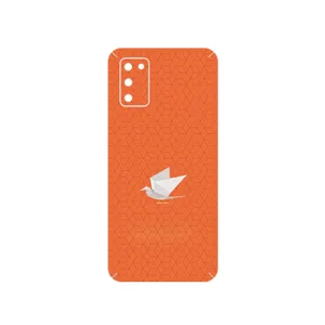 MAHOOT Minimalist origami bird Cover Sticker for Samsung Galaxy A03S