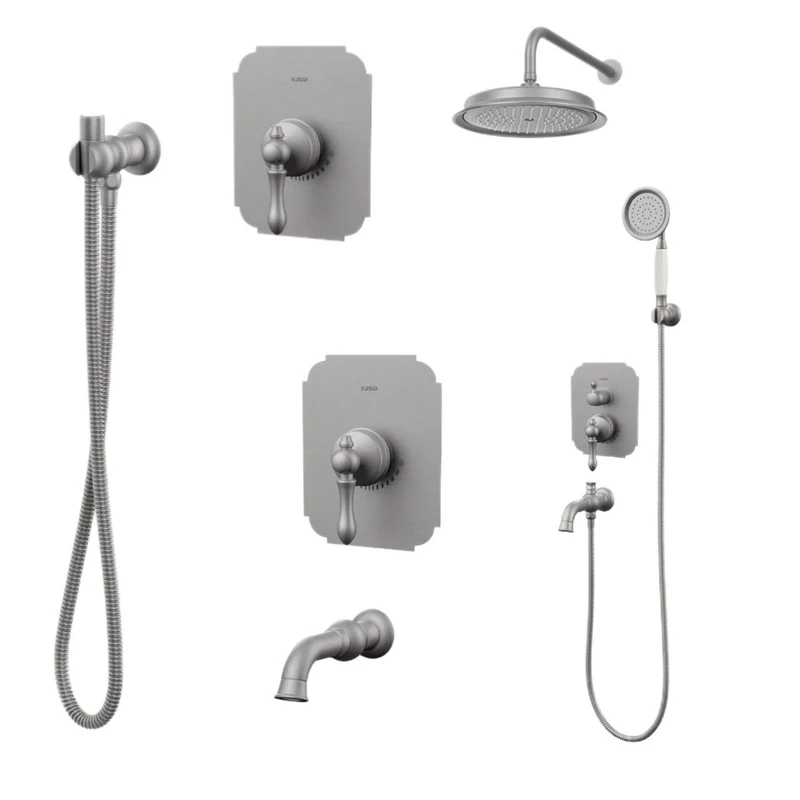 ست شیرآلات کسری مدل ناپل توکار مجموعه 6 عددی