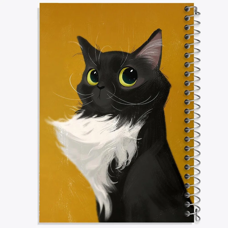 دفتر شطرنجی 50 برگ خندالو طرح گربه کد 28228