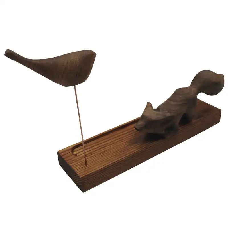 جاعودی چوبی مدل روباه و زاغ