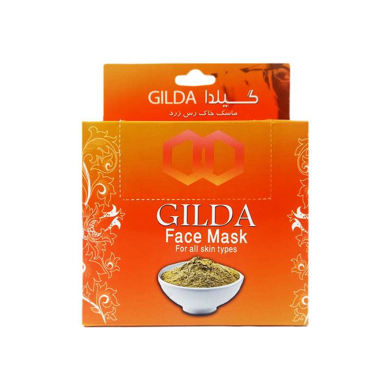 ماسک صورت گیلدا  مدل خاک رس زرد وزن 250 گرم