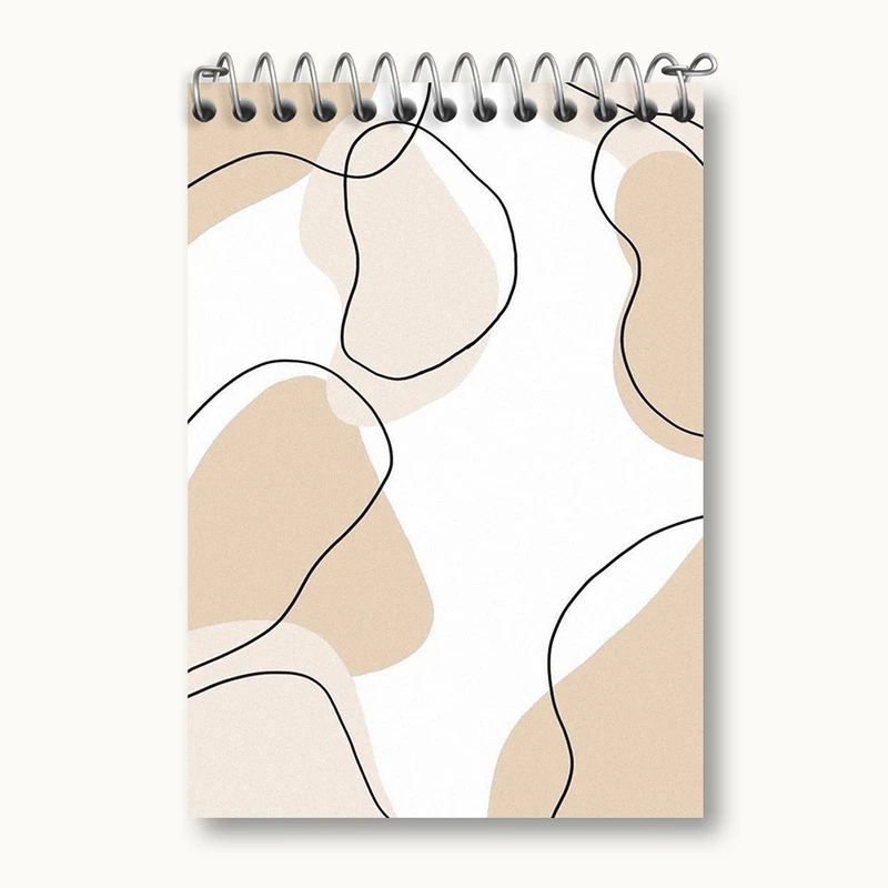 دفتر یادداشت 50 برگ خندالو طرح لکه رنگ مینیمال کد N1865