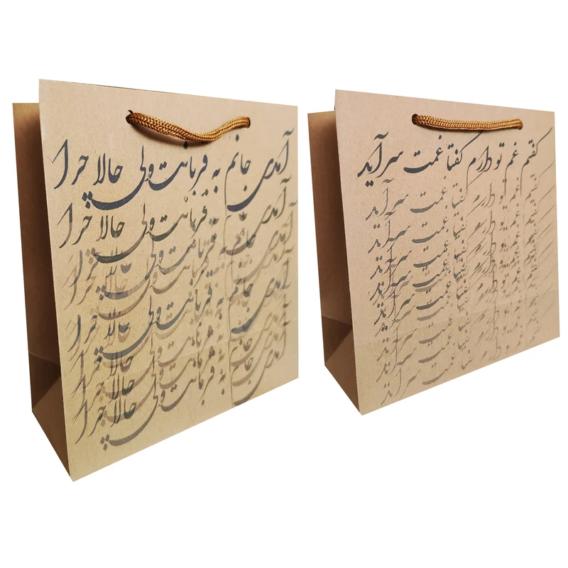 ساک هدیه مدل کادویی کد 2 مجموعه 2 عددی