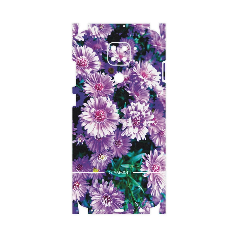 برچسب پوششی ماهوت مدل Purple-Flower-FullSkin مناسب برای گوشی موبایل شیائومی Redmi Note 9
