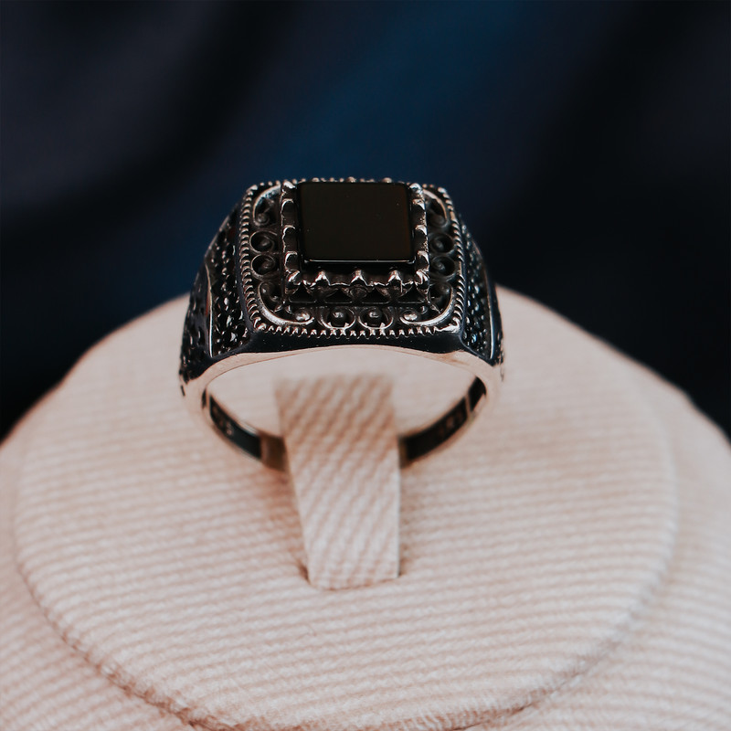 انگشتر نقره مردانه جی تی ای مدل جی نایس 42