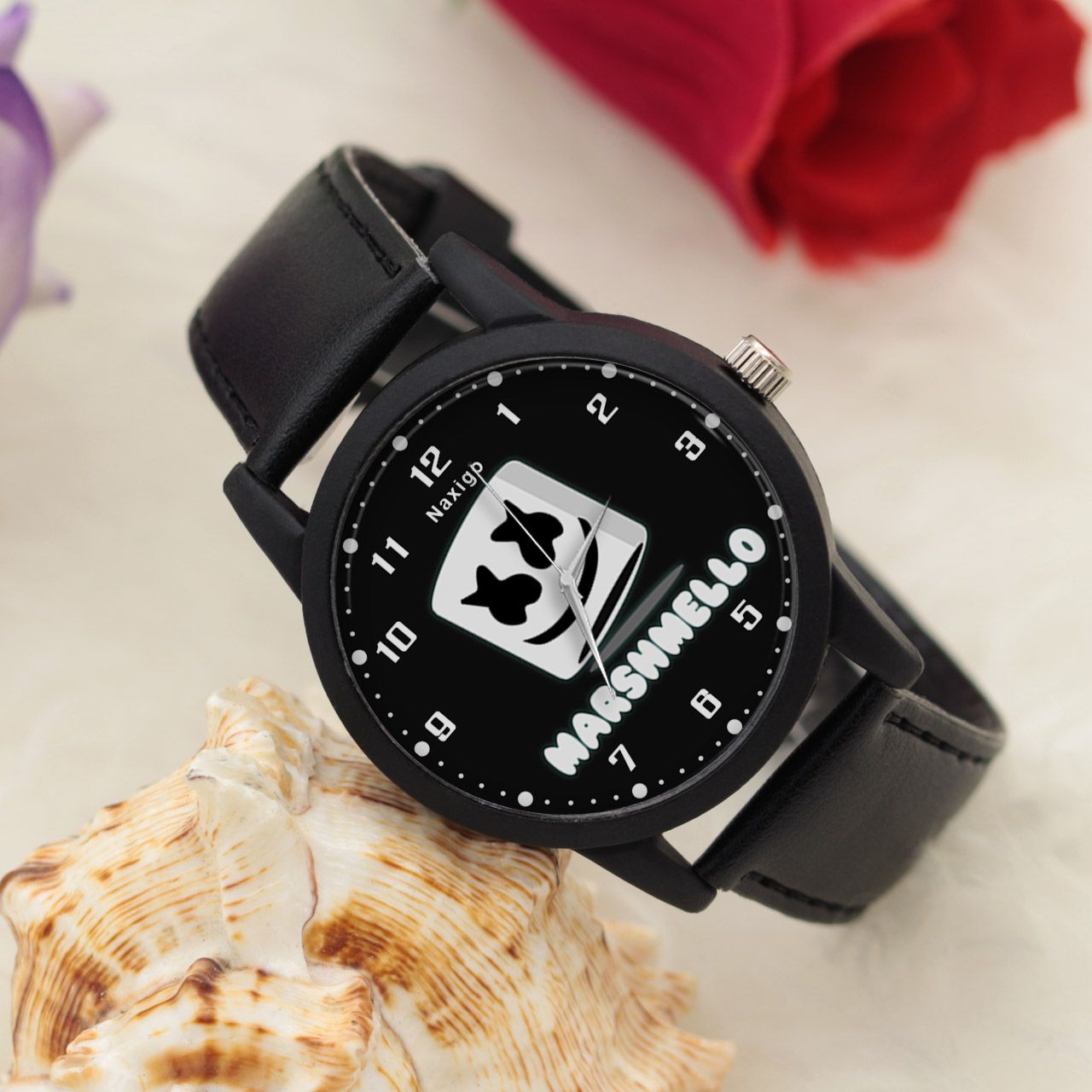 ساعت مچی عقربه ای ناکسیگو طرح دی جی مارشملو کد LF4188 -  - 4