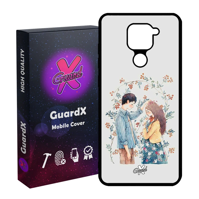 کاور گارد ایکس طرح Love مدل Glass10316 مناسب برای گوشی موبایل شیائومی Redmi Note 9