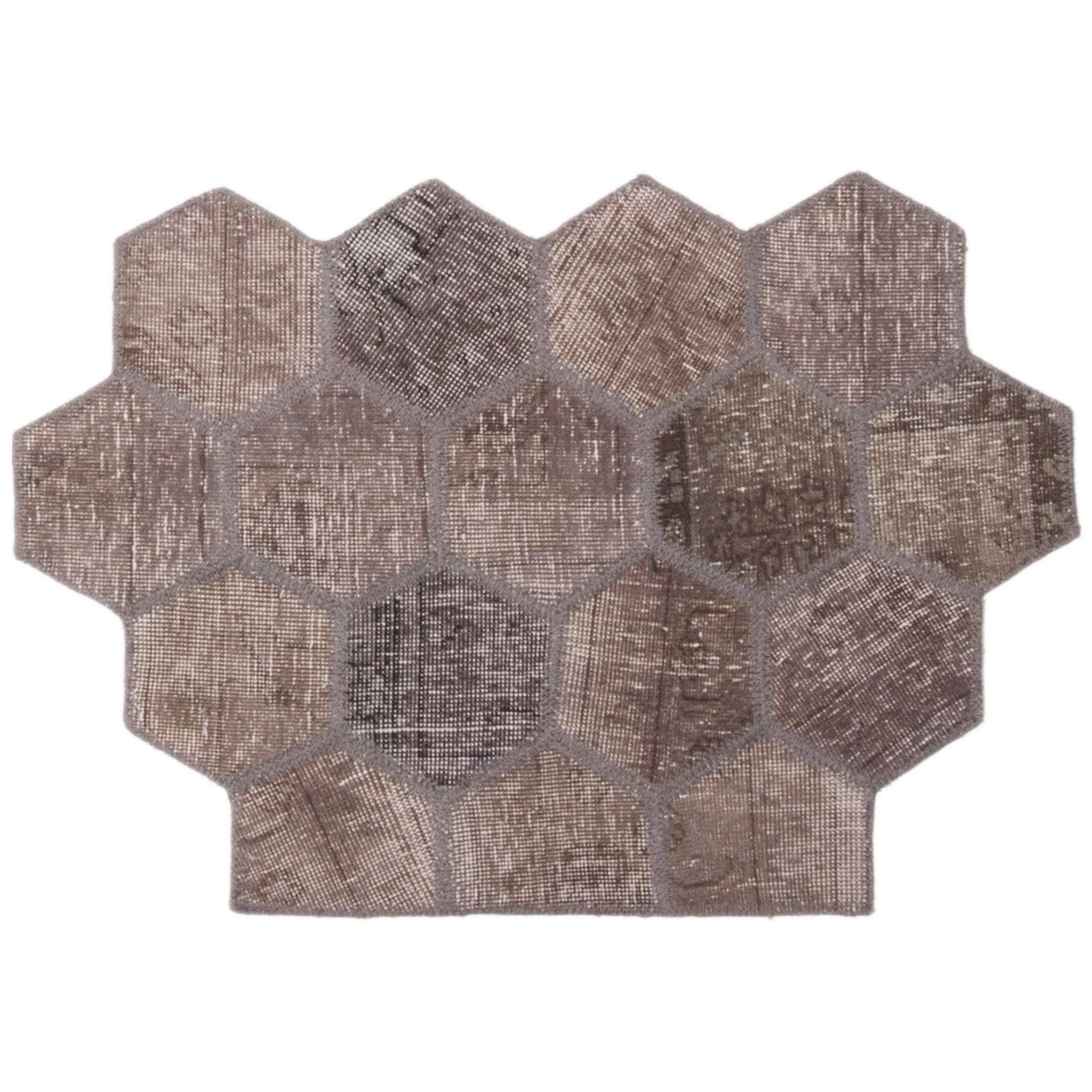 کلاژ فرش دستباف مدل کندو کد 11762