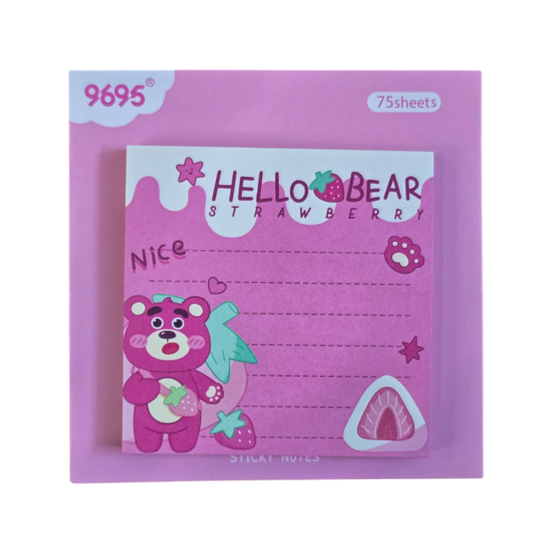 کاغذ یادداشت چسب دار مدل خرس لاتسو کد 004