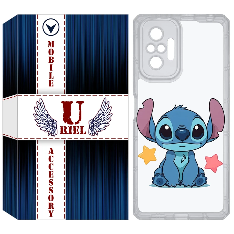 کاور یوریل مدل Clear کد 70 طرح استیچ مناسب برای گوشی موبایل شیائومی Redmi Note 10 Pro / Note 10 Pro Max