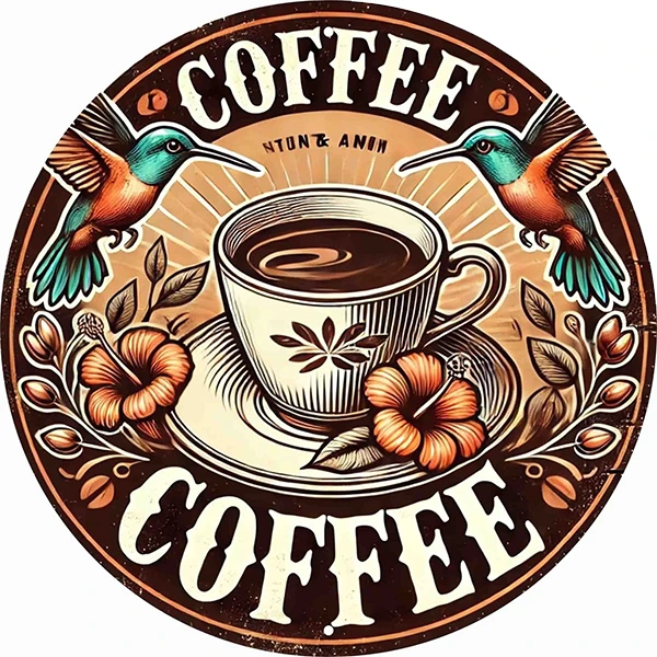 استیکر پارچه و لباس پاد آفرین طرح کافی کد 2675