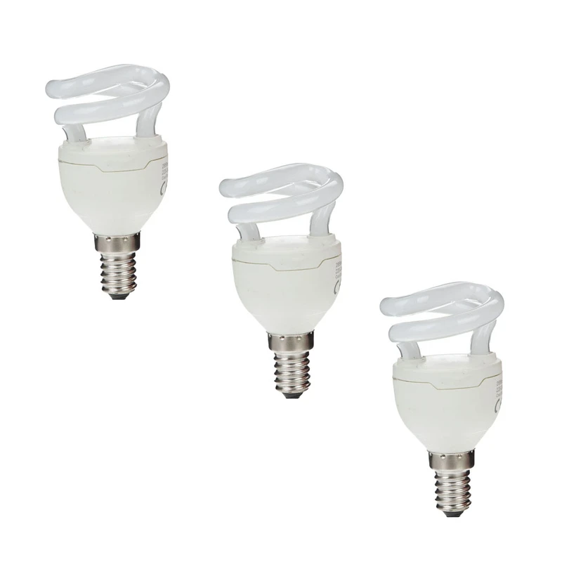 لامپ کم مصرف 5 وات مدل پیچ پایه E14 بسته 3 عددی