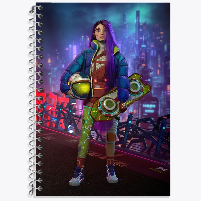 دفتر زبان 50 برگ خندالو مدل دو خط طرح بازی نئو توکیو کد F1982