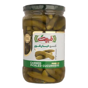 خیارشور ریز سرکه‌ای، نمکی طبیعت - 660 گرم	