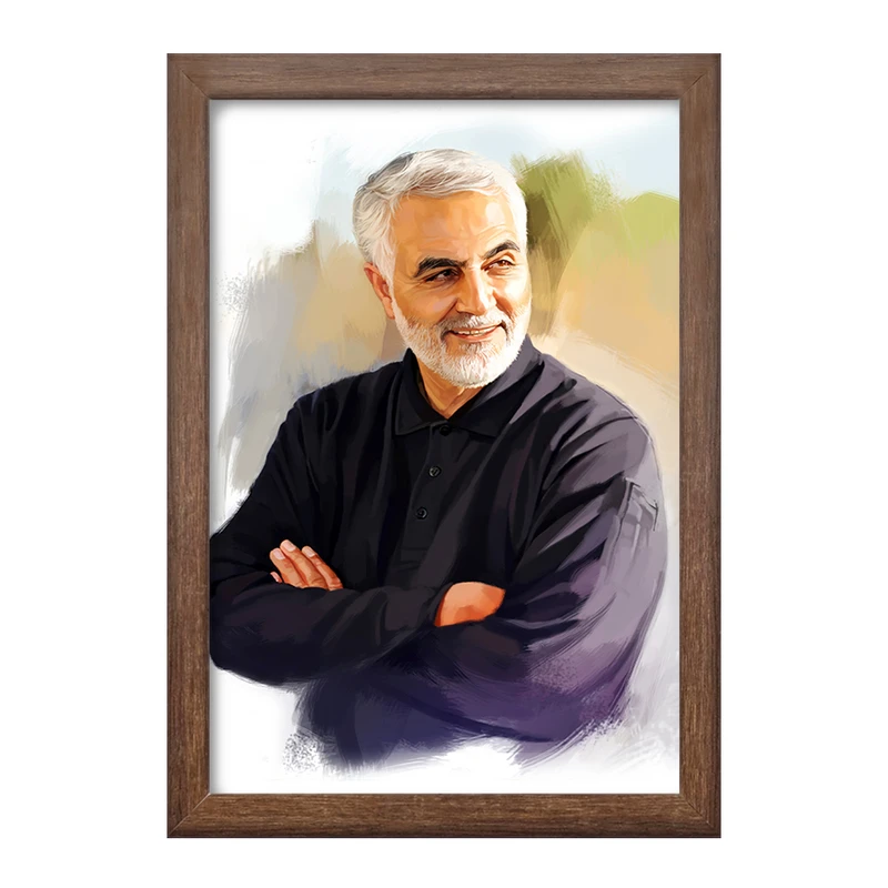 تابلو خندالو طرح سردار قاسم سلیمانی  کد 12595