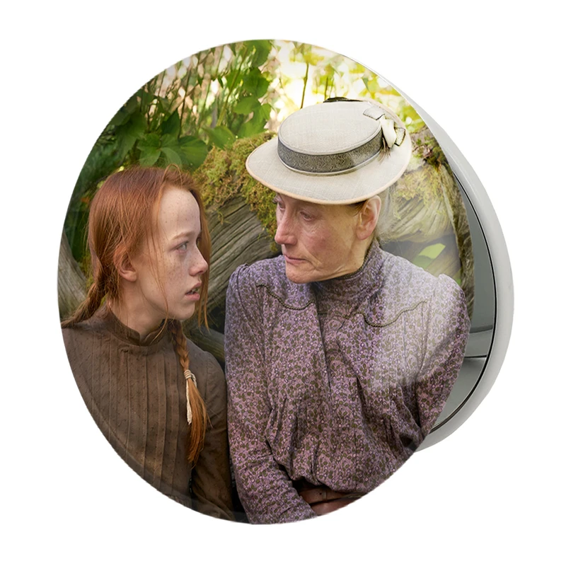 آینه جیبی خندالو طرح ماریا و آنه سریال آنشرلی مدل تاشو کد 28971