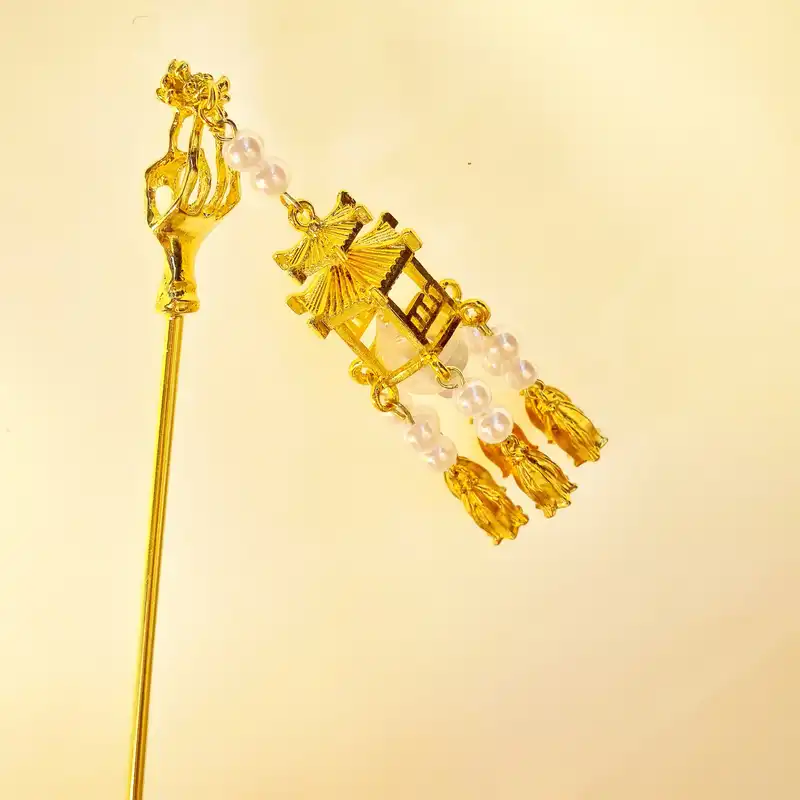 گیره مو زنانه مدل کانزاشی فانوس دار