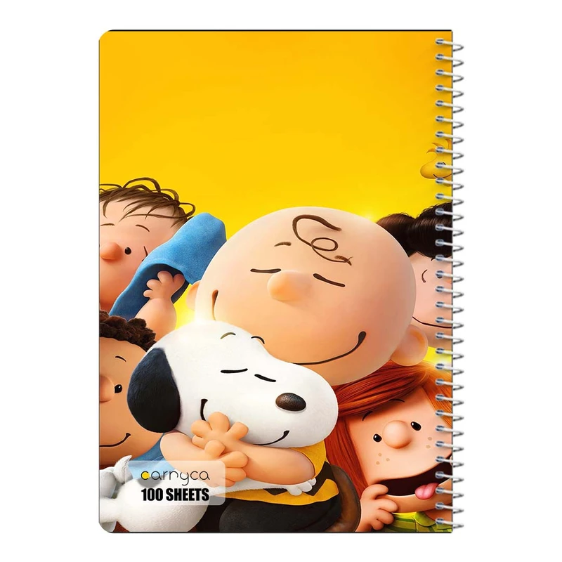 دفتر مشق 100 برگ سیمی کارنیکا طرح فیلم بادام زمینی ها The Peanuts کد 27559