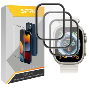 محافظ صفحه نمایش نانو اسپریگ مدل SPG مناسب برای ساعت هوشمند HW8 Ultra Max بسته سه عددی