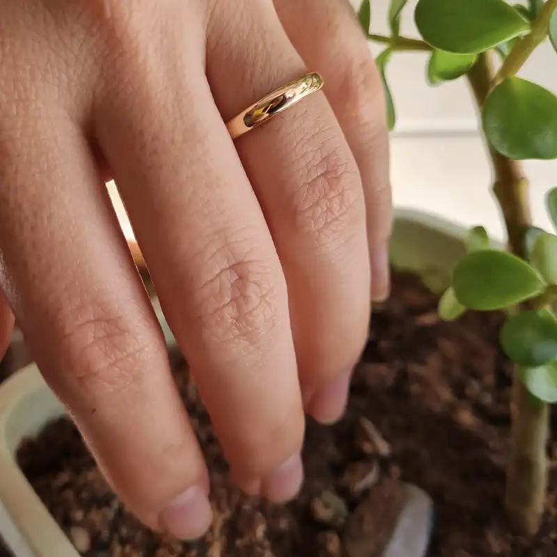 انگشتر ژوپینگ مدل رینگ ساده 3mm