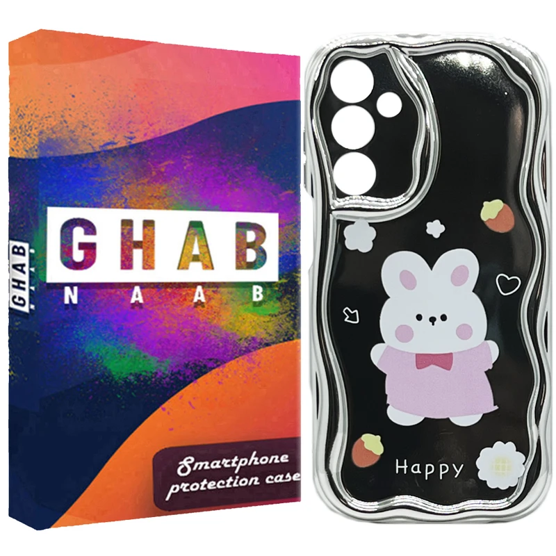 کاور قاب ناب مدل سولید طرح خرگوش مناسب برای گوشی موبایل سامسونگ Galaxy A55 / A35