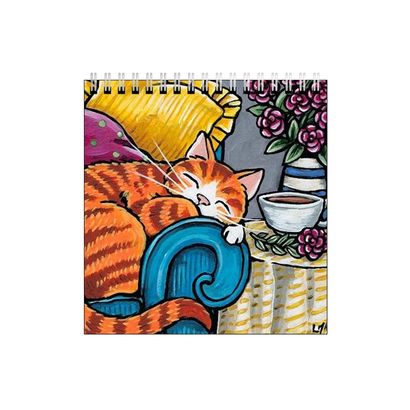 دفتر طراحی طرح گربه روی مبل راحتی  کد 9780724