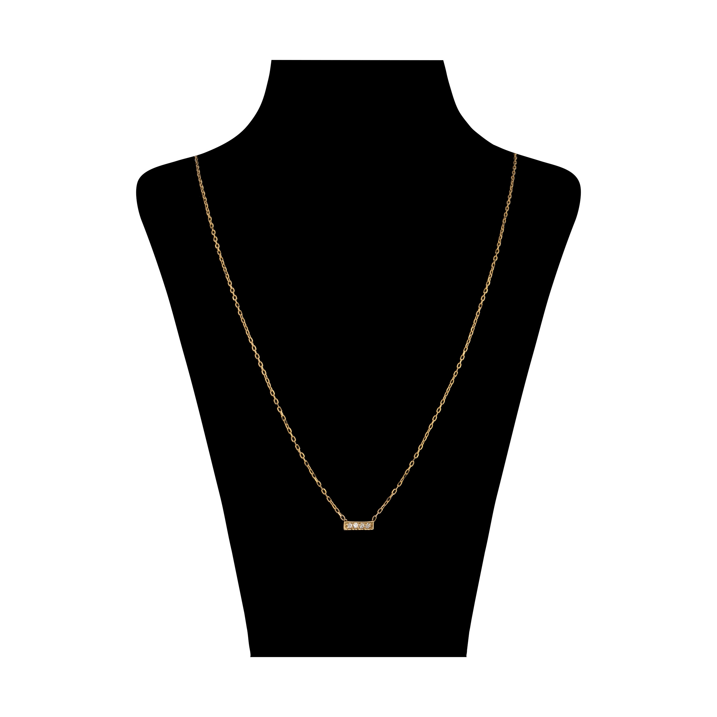 گردنبند طلا 18 عیار زنانه پرسته مدل WN430