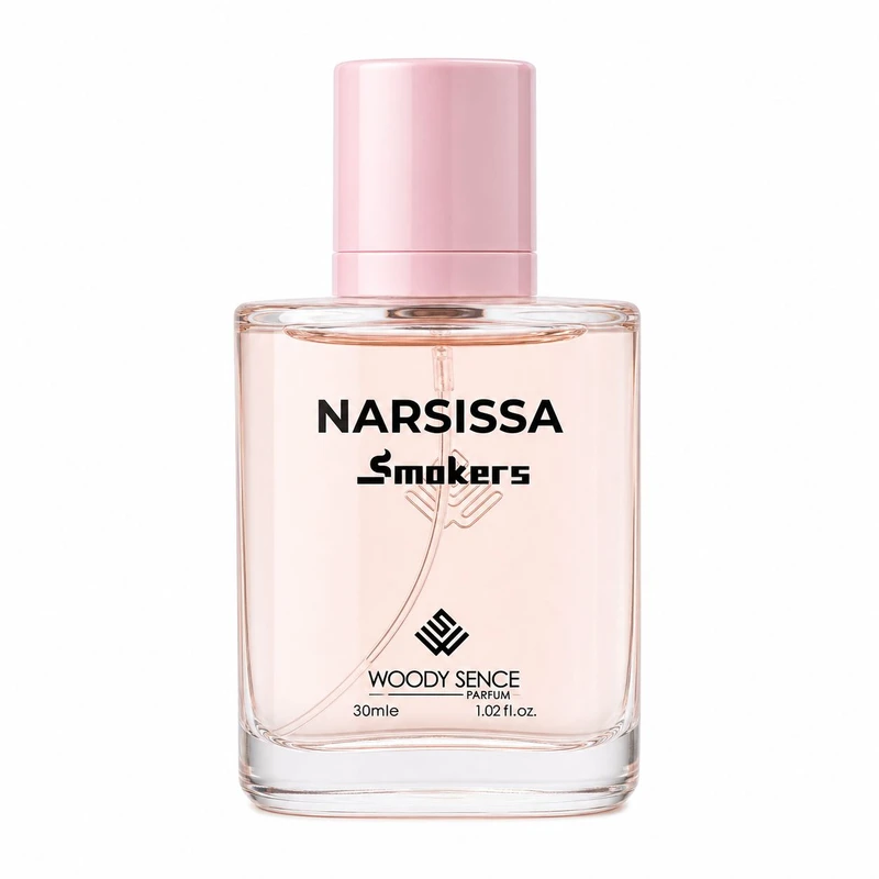 عطر جیبی زنانه وودی سنس مدل Narsissa Smokers با رایحه شیرین و گلی حجم 30 میلی‌لیتر