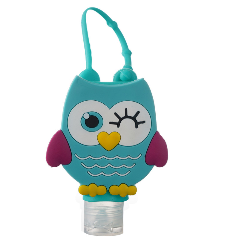 ژل ضدعفونی کننده دست آکسیکید مدل جغد چشمک زن آویزدار حجم 29 میلی لیتر