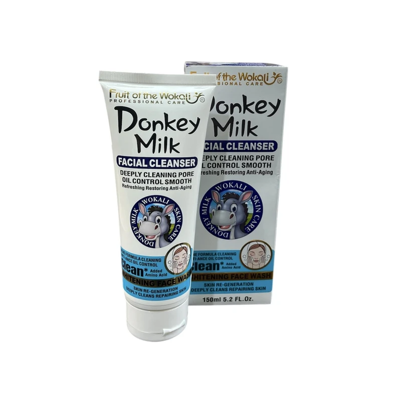 فوم شستشوی صورت وکالی مدل شیر الاغ مناسب برای انواع پوست حجم 150 میلی لیتر