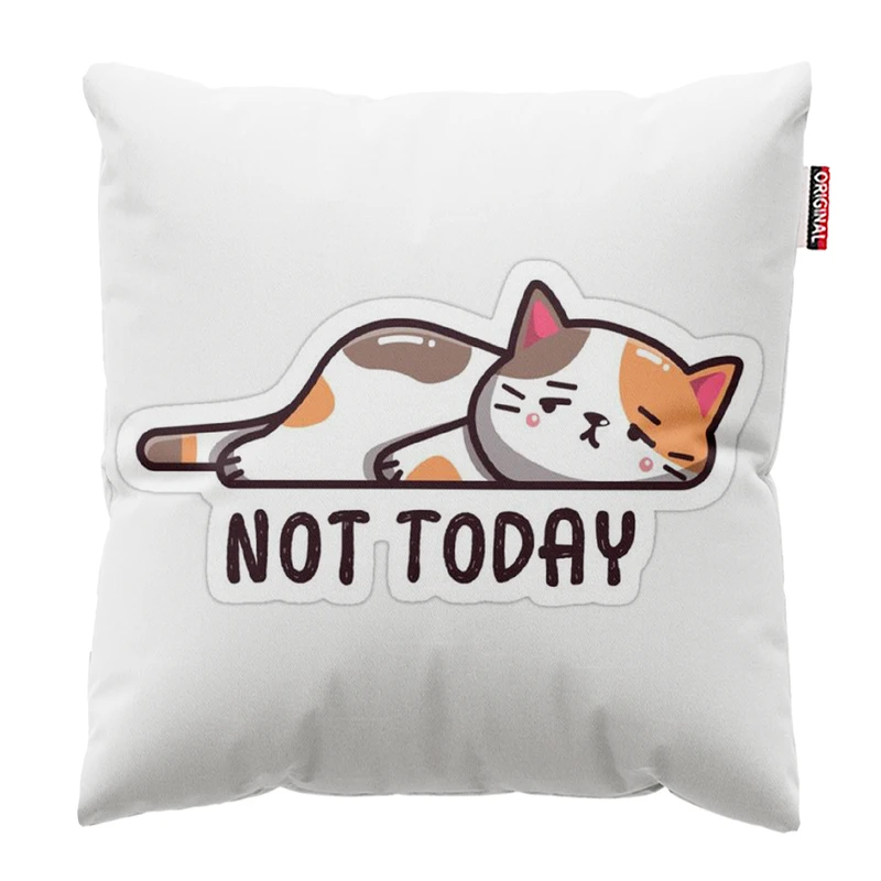 کوسن پاد آفرین مدل گربه خسته خوابالو کد 562 سایز 30*30 سانتی متر