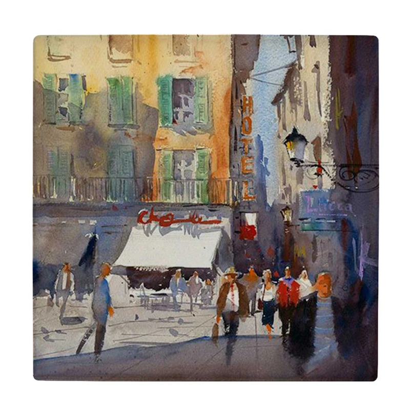  زیر لیوانی  طرح پیاده روی ی در اروپا کد    6227656_5807