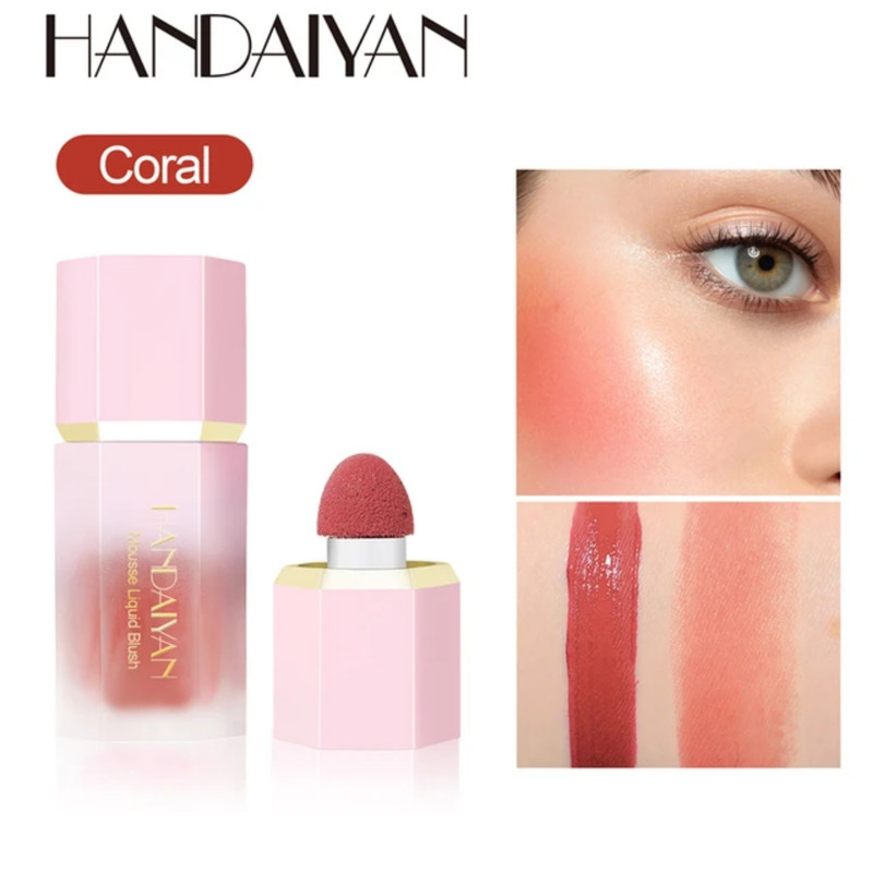 رژگونه هندیان مدل Liquid Blush Mousse کد A بسته 4 عددی وزن 7 گرم