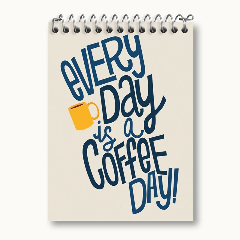 دفتر یادداشت 50 برگ خندالو مدل قهوه Coffee کد 21999