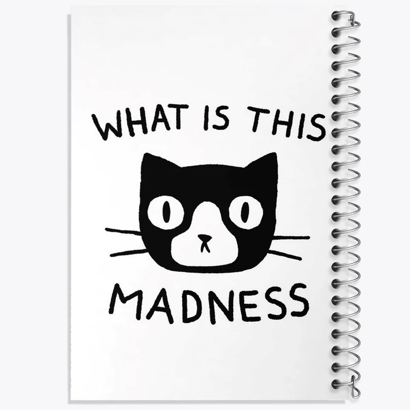 دفتر مشق 50 برگ خندالو مدل گربه بامزه کد 29301