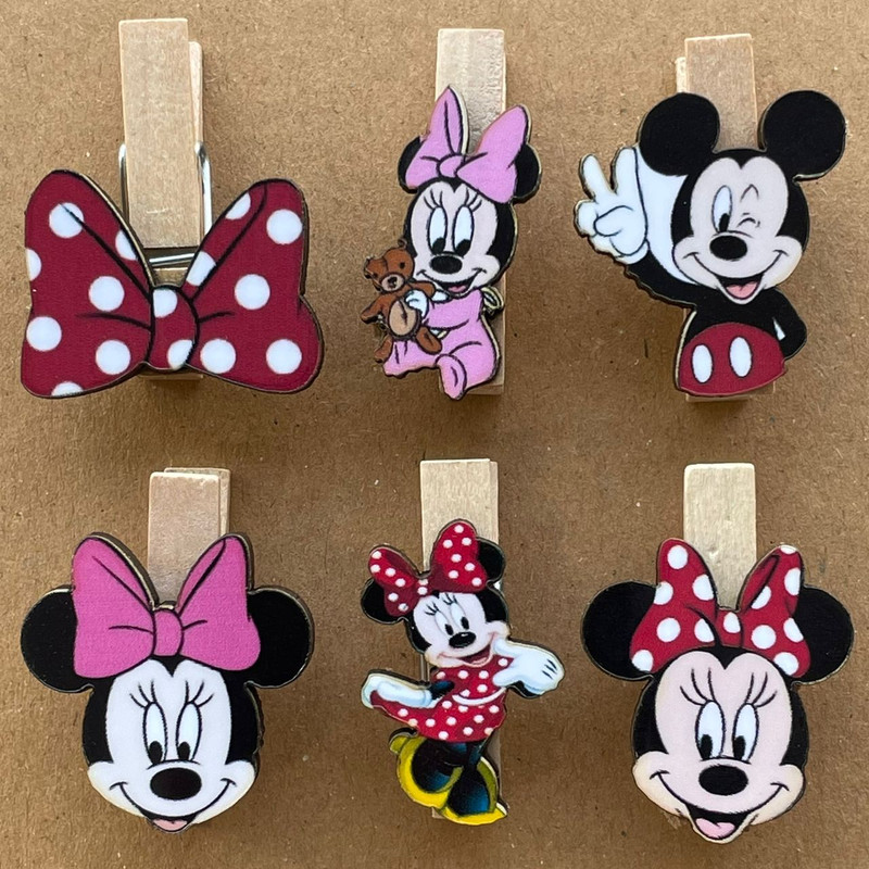 گیره کاغذ مدل میکی موس مجموعه 6 عددی