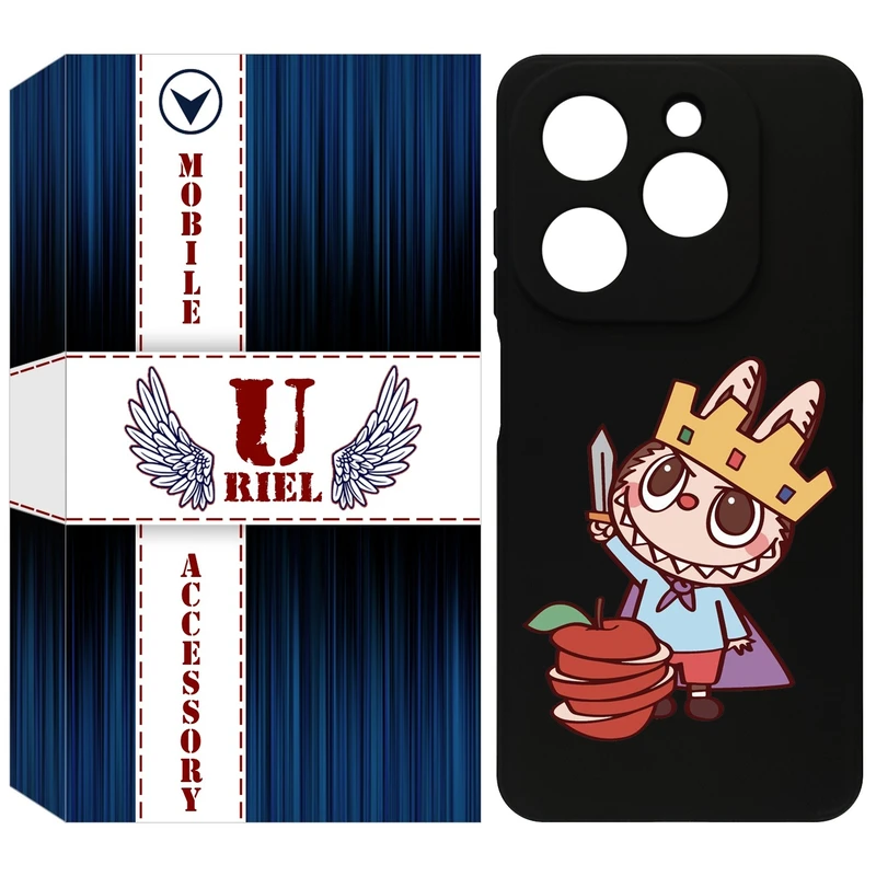 کاور یوریل مدل KSH کد 120 طرح عروسک لبوبو مناسب برای گوشی موبایل تکنو Spark 20 / Spark Go 2024