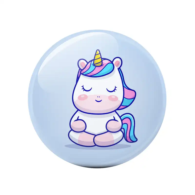 آینه جیبی پیکسل میکسل طرح یونیکورن مدل 50PM-CAUN083