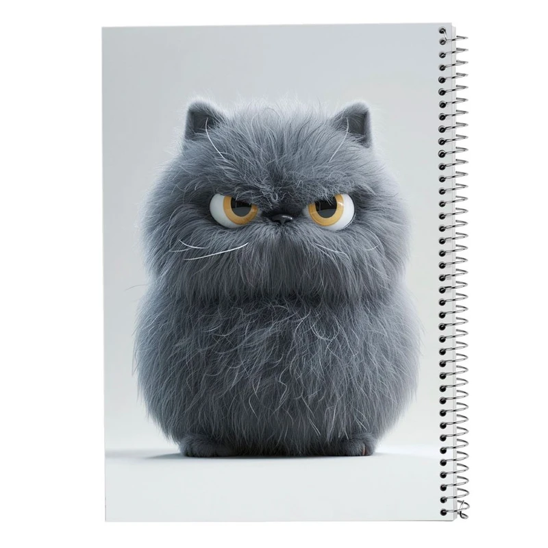 دفتر شطرنجی 50 برگ مدوپد طرح سگ و گربه کد DF17224