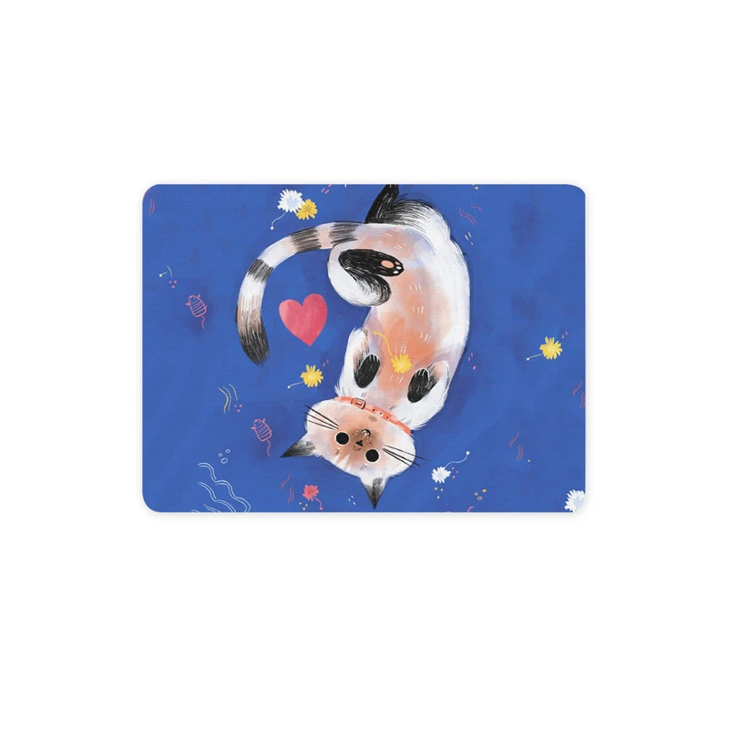 ماوس پد ترمه طراحان ایده مدل گربه تنبل کد strm1083